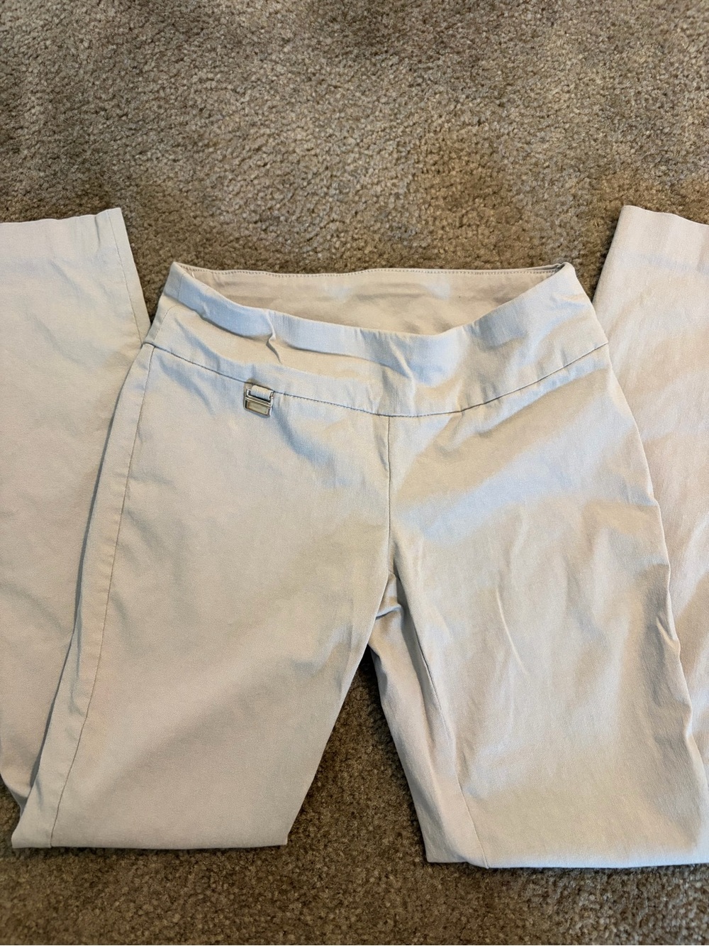 Alfani Light Cream Straight-Leg Ponte Pants